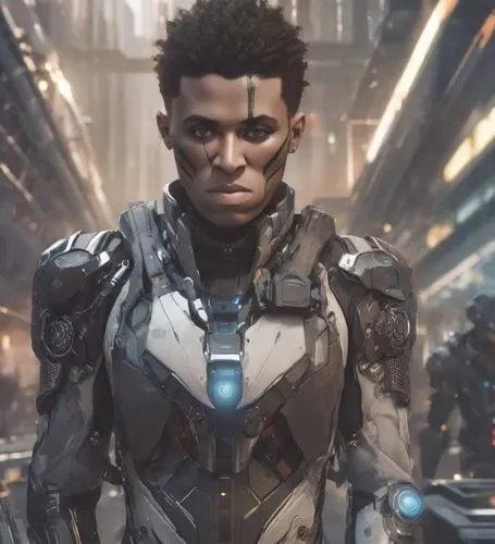 boseman,cyborg,naiqama,afrofuturism,markus,chappie,Photography,Realistic