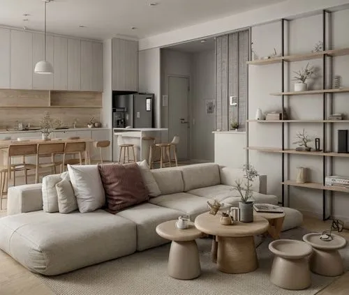 scandinavian style,modern living room,loft,shared apartment,modern decor,an apartment,apartment lounge,modern room,contemporary decor,modern minimalist kitchen,modern kitchen interior,home interior,danish furniture,interior modern design,livingroom,apartment,living room,modern kitchen,modern style,kitchen-living room