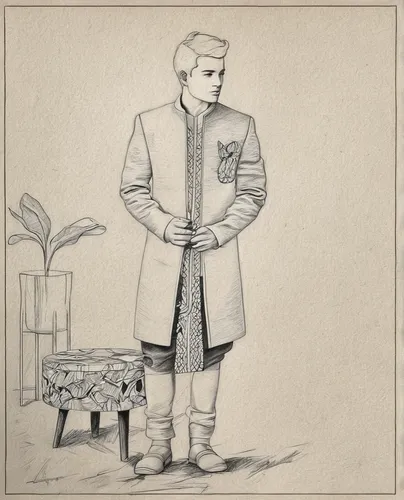 folk costume,military uniform,chef's uniform,frock coat,military officer,imperial coat,traditional costume,vintage drawing,old coat,persian poet,bellboy,jawaharlal,tailor,zoroastrian novruz,male poses for drawing,napoleon bonaparte,folk costumes,costume design,sultan ahmed,game illustration,Design Sketch,Design Sketch,Pencil