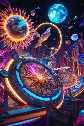 imaginationland,3d fantasy,spaceland,psychonauts,imaginarium,varekai,wonderlands,amusement park,kaleidoscape,circus stage,amusement ride,cirque,peggle,majora,cirque du soleil,colorful spiral,pinball,phantasmagoria,serpentarium,cyberia,Conceptual Art,Fantasy,Fantasy 27