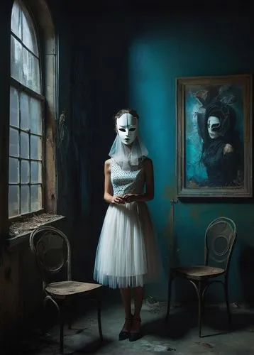 pierrot,helnwein,isoline,dark art,creepy clown,siggeir,Illustration,Realistic Fantasy,Realistic Fantasy 06