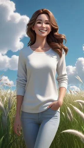 lucero,lois,nutrisystem,cartoon corn,pam,field of cereals,Unique,3D,3D Character