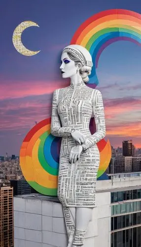 lgbtq,hrc,transadelaide,popart,worldpride,queen of liberty,modern pop art,homogenic,angel moroni,raja,csd,stateswoman,evita,pop art woman,rainbow background,europride,rainbow unicorn,suprema,verka,city trans,Illustration,Vector,Vector 21