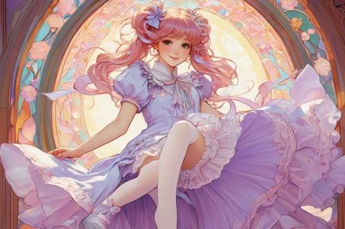 rosa 'the fairy,fairy tale character,rapunzel,stechnelke,fairy galaxy,rosa ' the fairy,poker primrose,fae,fairy queen,flower fairy,rose quartz,baroque angel,patchouli,cinderella,rococo,fairy,libra,frilly,alice,mezzelune,Illustration,Retro,Retro 03