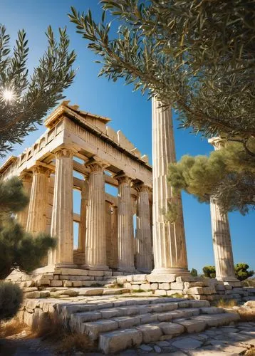 greek temple,erechtheion,erechtheus,temple of diana,acropolis,laodicea,roman temple,temple of hercules,leptis,herakleion,temple of poseidon,athenian,artemis temple,the parthenon,parthenon,baalbek,akropolis,agrigento,hellenic,hellas,Illustration,Retro,Retro 02