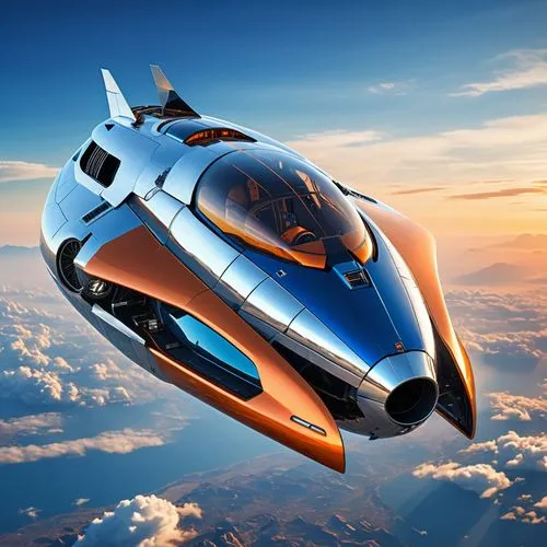 skycar,skycycle,airmobile,aerotaxi,aerocar,jetform,skyvan,rocketplane,aircell,skybolt,air ship,skyrider,monocoupe,aerotech,skyhawk,motorglider,thunderjet,superjet,skymaster,scramjet,Photography,General,Realistic