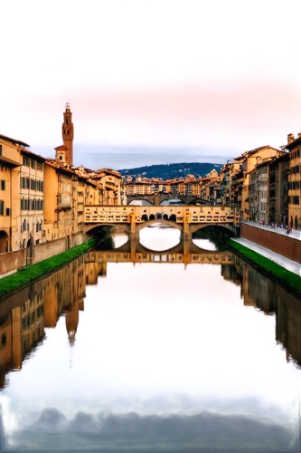 Florence, Italy, cityscape, Duomo, Cathedral complex, terracotta rooftops, ancient architecture, narrow cobblestone streets, medieval stone bridges, Arno River, Ponte Vecchio, golden hour, soft warm l