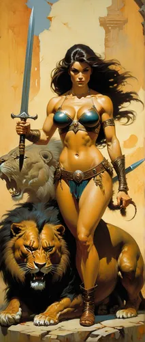 warrior woman,female warrior,heroic fantasy,barbarian,huntress,wonderwoman,wonder woman city,swordswoman,wonder woman,fantasy woman,fantasy warrior,hard woman,mulan,rosa ' amber cover,katana,marvel comics,goddess of justice,warrior and orc,cat warrior,warrior east,Illustration,Realistic Fantasy,Realistic Fantasy 03