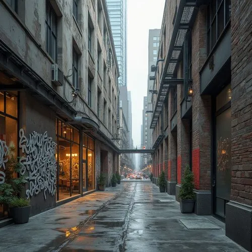 alleyway,alleyways,old linden alley,alley,laneways,gastown,streetscape,narrow street,alleys,hutong,walkway,sidestreet,sidestreets,urban landscape,streetscapes,waterstreet,rainy,rainy day,birch alley,yaletown,Photography,General,Realistic