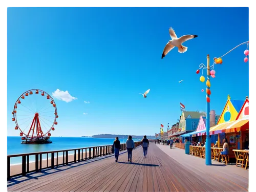 boardwalk,boardwalks,santa monica pier,nagashima,navy pier,seaside resort,brighton pier,board walk,wooden pier,the pier,photosphere,campier,asiatique,enoshima,federsee pier,fishing pier,ormoc pier,ctrip,landscape background,amusement park,Illustration,Realistic Fantasy,Realistic Fantasy 27