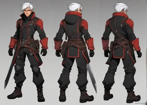 izanagi,scorpia,revamps,male character,assassin,devotio,ravager,fenris,wodrow,dante,frazhin,turnarounds,khatuna,scythes,sparda,inquisitors,minbari,redcoat,inquisitor,tailcoat,Unique,Design,Character Design