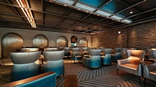 a po of the interior of a restaurant with many chairs and tables,baoli,mahdavi,piano bar,banquette,wine bar,new york restaurant,Photography,General,Realistic