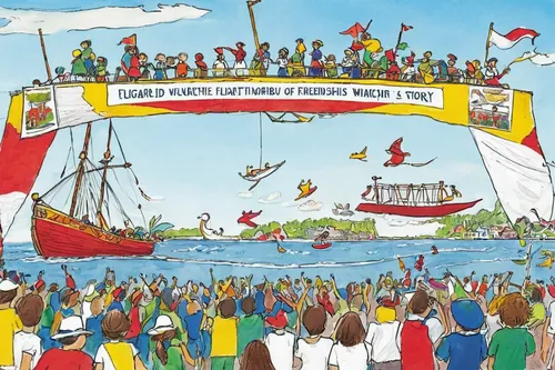 columbus day,regatta,willemstad,cd cover,sint rosa festival,shrovetide,drentse patrijshond,caravel,basset artésien normand,finistère,the tall ships races,christopher columbus,flags and pennants,st martin's day,viking ships,pentathlon,trireme,nautical bunting,drotning holm,eisteddfod,Illustration,Black and White,Black and White 29