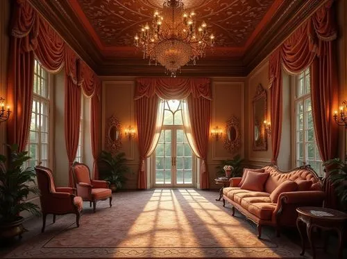 ornate room,victorian room,royal interior,ritzau,great room,ballroom,sitting room,hallway,dandelion hall,danish room,breakfast room,orangery,entrance hall,dining room,interior decor,orangerie,gleneagles hotel,interiors,enfilade,furnishings,Photography,General,Realistic