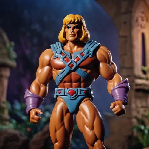 he-man the animated series,he-man,greyskull,actionfigure,collectible action figures,barbarian,god of thunder,action figure,muscle man,magneto-optical disk,edge muscle,shredder,thor,hercules,magneto-op