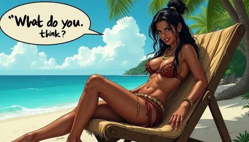 beach background,beach chair,polynesian girl,pixton,aruban,lumidee