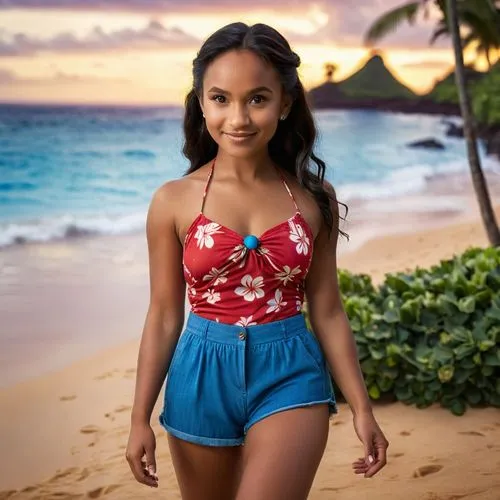 moana,polynesian girl,polynesian,aloha,luau,hula,beach background,ash leigh,santana,tahiti,hawaiian,lilo,mai tai,lei,jasmine sky,bora-bora,bahama mom,two piece swimwear,jasmine bush,tiana,Photography,General,Cinematic