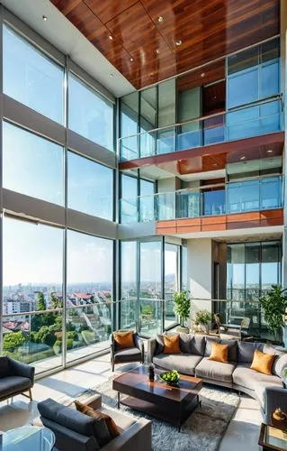 penthouses,glass wall,luxury home interior,contemporary decor,modern living room,interior modern design,modern decor,glass facade,structural glass,sky apartment,livingroom,modern architecture,luxury property,glass panes,living room,apartment lounge,waterview,contemporary,minotti,modern style,Photography,General,Realistic