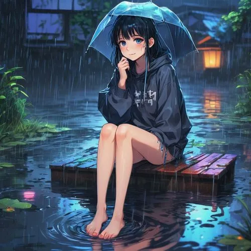 in the rain,rainy,umbrella,summer umbrella,rainy season,yoshiko,walking in the rain,rainy day,himawari,blue rain,umi,umbrellas,rainfall,rainwear,after the rain,yohane,rain,ukrainy,hinata,haru,Illustration,Japanese style,Japanese Style 03