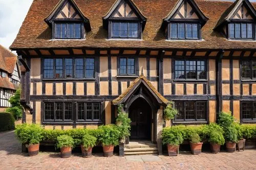 timber framed building,cecilienhof,half timbered,half-timbered house,timbered,elizabethan manor house,lavenham,ightham,half-timbered wall,ledbury,half-timbered houses,agecroft,chilham,tylney,tudor,shrewsbury,tichborne,jacobean,tewkesbury,wightwick,Art,Artistic Painting,Artistic Painting 29