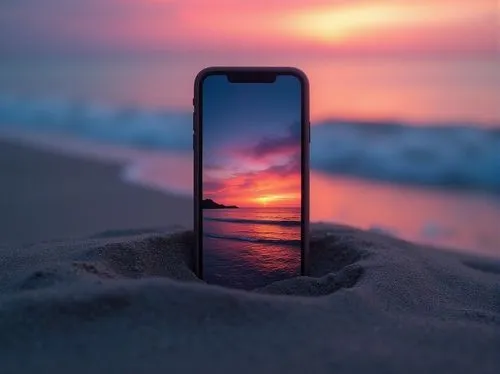 iphone x,beach background,samsung wallpaper,sunset glow,wet smartphone,celular