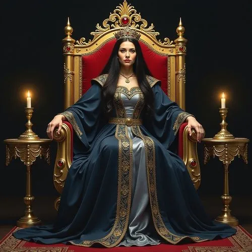 emperatriz,semiramide,herodias,mezzosoprano,majeida,queen of the night,Illustration,Realistic Fantasy,Realistic Fantasy 25