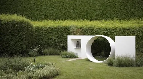 banca jardinera de madera y concreto blanco ubicado en un jardin,con vegetacion al rededor y unas plantas y escalas humanas
,jardin,letter o,landscape designers sydney,landscape design sydney,garden s