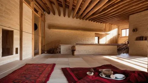 timber house,caravansary,qasr azraq,wooden sauna,iranian architecture,caravanserai,home interior,traditional house,dunes house,wooden house,winter house,clay house,wood wool,chalet,archidaily,danish house,small cabin,wooden floor,assay office in bannack,private house,Photography,General,Realistic