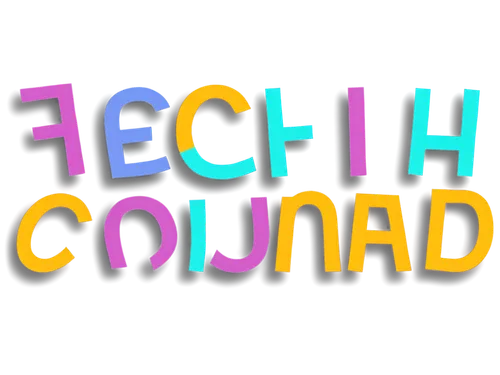 9 composition, HD resolution, colorful typography, playful font styles.,a background that has the words tech and colorado printed on it,technirama,technica,conchata,tecbud,techtv,techno color,technika