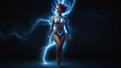 electrocutionist,neon body painting,bluefire,blue enchantress,symetra,electrify