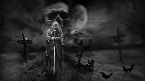 angel of death,halloween background,dark art,martyrium,necrology,skeleton key