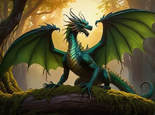 Licorice dragon, Eastern fantasy style, majestic posture, vibrant green scales, long slender body, wings spread wide, claws grasping a giant licorice root, whisker-like eyebrows, golden eyes, steam ri