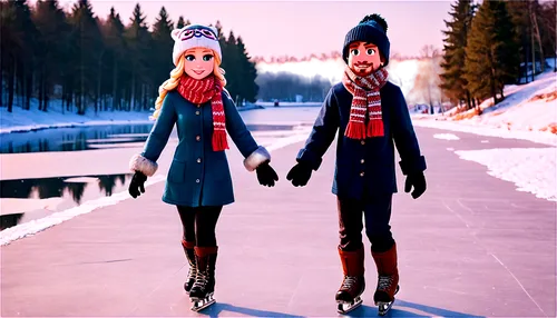 winter background,ice skate,shippan,ssx,estonians,norwegians,romanovs,nordics,winter clothing,jahorina,nervo,ice skating,payden,dsds,baltics,winter clothes,hold hands,two people,vintage boy and girl,supercouple,Unique,Pixel,Pixel 03