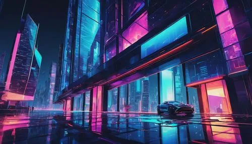 cybercity,cyberpunk,polara,cyberscene,synth,cityscape,colorful city,futuristic,urban,futuristic landscape,vapor,bladerunner,80's design,cybertown,hypermodern,fantasy city,noncorporate,tokyo city,metropolis,ultraviolet,Conceptual Art,Daily,Daily 21