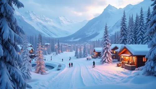 christmas landscape,winter village,christmas snowy background,winter background,snowy landscape,snow landscape,winter landscape,snow scene,santa's village,winter night,winter house,winter wonderland,christmasbackground,mountain huts,alpine village,winterland,christmas scene,snow house,winterplace,cartoon video game background,Photography,General,Realistic