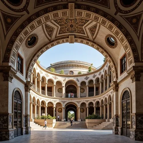 certosa di pavia,certosa,borromini,mirogoj,vicenza,arcaded,seville,villa cortine palace,monastery of santa maria delle grazie,alcazar of seville,venaria,bramante,deruta,gozzoli,inside courtyard,caserta,universita,bernini's colonnade,sapienza,cochere