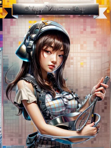 groove 33025,music player,telephone operator,flayer music,cybernetics,jewel case,musicplayer,audio player,checkered background,music cd,alloy,rosa ' amber cover,music fantasy,electronic keyboard,kantai collection sailor,synthesizer,music background,high-wire artist,music book,painter doll