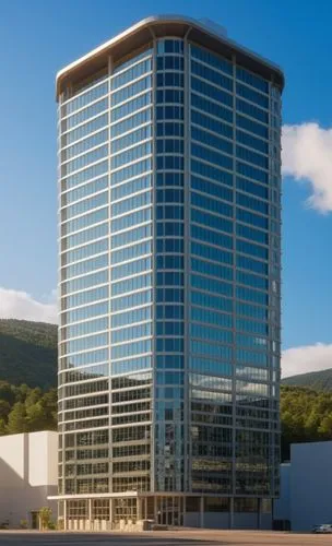 large glass office building with sky in the background,highmark,mashantucket,company headquarters,enernoc,phototherapeutics,ohsu,Photography,General,Realistic