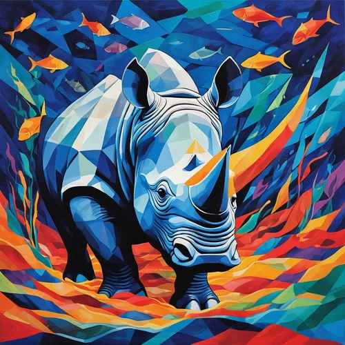 rhinoceros,southern square-lipped rhinoceros,black rhinoceros,indian rhinoceros,blue elephant,white rhinoceros,black rhino,rhino,french bulldog blue,tapir,painted horse,tribal bull,colorful horse,electric donkey,unicorn art,the french bulldog,whimsical animals,southern white rhinoceros,carnival horse,mammal,Illustration,Vector,Vector 07