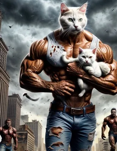 cat warrior,cats,cat family,animal feline,bodybuilding,breed cat,muscular,cat image,big cat,anabolic,muscle man,cat supply,body-building,cartoon cat,the cat and the,cat,two cats,catlike,body building,strongman