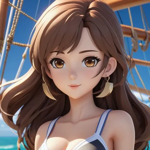 mikuru asahina,maya,at sea,honmei choco,beach background,kantai collection sailor,summer swimsuit,portrait background,cruiser aurora,miku maekawa,one-piece swimsuit,marina,himuto,kotobukiya,kantai,honolulu,ferry,delta sailor,moana,erika,Unique,3D,3D Character