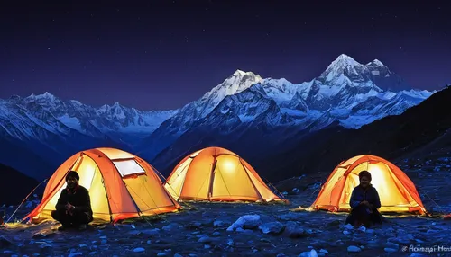 everest region,ama dablam,gokyo ri,camping tents,karakoram,mount everest,tents,tent camping,nepal,himalayan,himalaya,tent tops,campire,indian tent,tourist camp,the pamir mountains,annapurna,himalayas,everest,camping equipment,Illustration,Abstract Fantasy,Abstract Fantasy 23