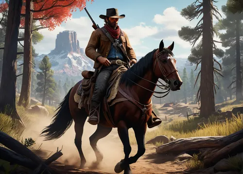 american frontier,western riding,western,game illustration,gunfighter,wild west,cowboy mounted shooting,man and horses,sheriff,cowboy,western pleasure,horseman,the wanderer,game art,stetson,ranger,fox hunting,buckskin,general lee,stagecoach,Art,Classical Oil Painting,Classical Oil Painting 40