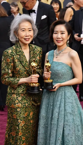 Youn Yuh-jung et Han Ye-ri assistent à la 93e cérémonie des Oscars à Union Station le 25 avril 2021 à Los Angeles, Californie. | Photo : Getty Images,oscars,singer and actress,female hollywood actress