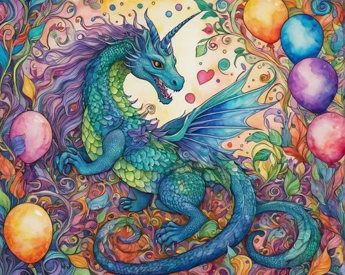 watercolor mermaid,painted dragon,mermaid background,rainbow rabbit,colorful doodle,fairy peacock,unicorn art,dragon,colorful spiral,koi,mermaid,merman,sea horse,dragon design,spring unicorn,mermaid tail,cuthulu,mermaid scale,easter-colors,koi fish,Art,Artistic Painting,Artistic Painting 32