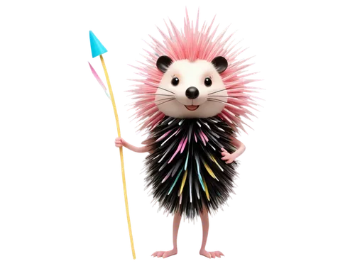 new world porcupine,porcupine,hedgehog,hedgehog child,straw mouse,prickle,amur hedgehog,color rat,domesticated hedgehog,hedgehogs,rainbow pencil background,anthropomorphized animals,burdock,opossum,circus animal,bristles,young hedgehog,pom-pom,urchin,hairbrush,Conceptual Art,Oil color,Oil Color 15