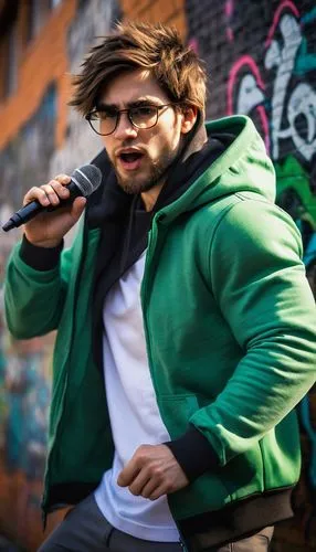 green jacket,dj,rap,mic,rapper,street performer,felipe bueno,student with mic,street musician,tracksuit,rapping,male model,rigó jancsi,bolero jacket,cosplay image,guggenmusik,tango argentino,clover jackets,musician,microphone,Art,Classical Oil Painting,Classical Oil Painting 18