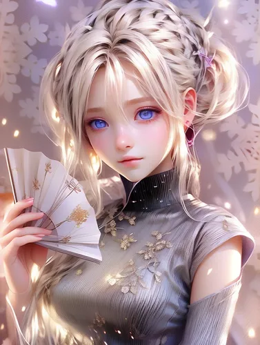 fantasy portrait,elsa,alice,white rose snow queen,cg artwork,fairy tale character,lux,luminous,elf,3d fantasy,winterblueher,gara,ren,fae,fantasia,saber,libra,male elf,leo,violet evergarden