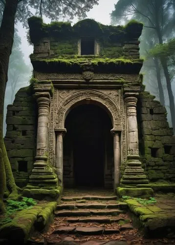 mausoleum ruins,ghost castle,ancient house,ancient buildings,creepy doorway,ruins,abandoned places,the ruins of the,abandoned place,forest chapel,ancient building,stone palace,tombs,mortuary temple,lost places,witch's house,hall of the fallen,ruin,ancient city,lost place,Art,Artistic Painting,Artistic Painting 05