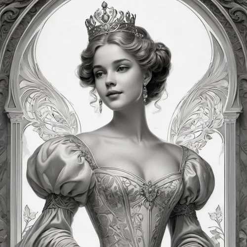 noblewoman,victorian lady,maxon,victoriana,fairest,white rose snow queen,Illustration,Retro,Retro 08